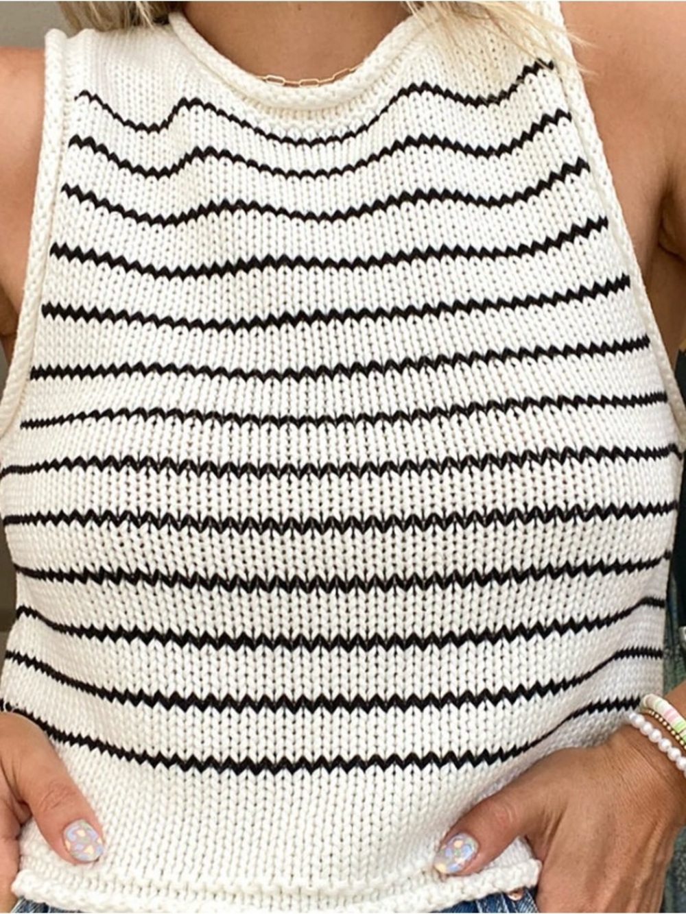 Striped Knit Top - Picture 2 of 4